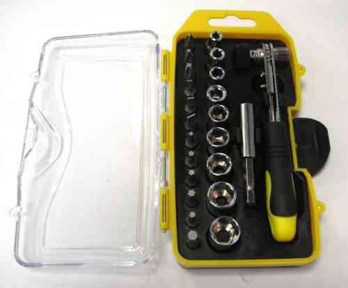 23pcs Spanner/Screwdriver Set (straight handle)